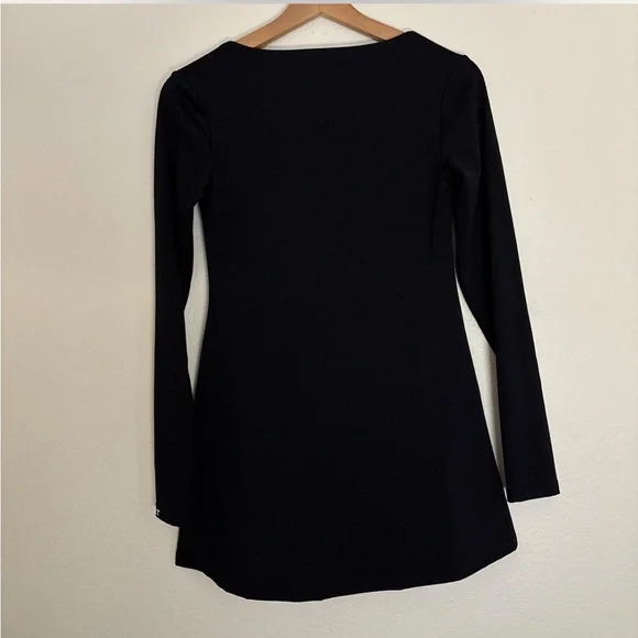 SET Active Elegant Black Long Sleeve Dress - Picture 5 of 6
